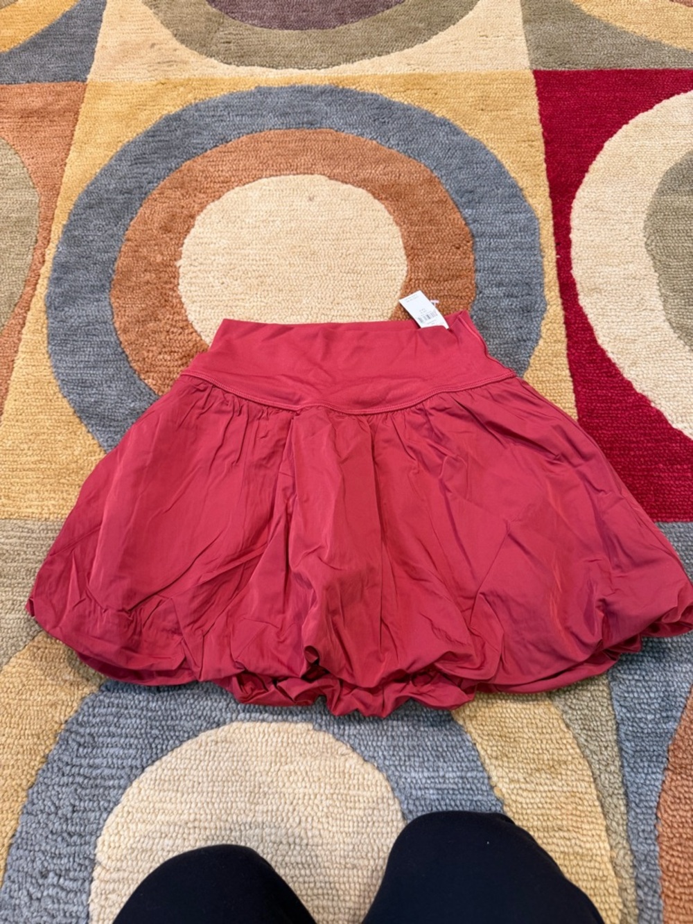 NWT Offline By Aerie Burnt Red Bubble Hem Athletic Mini Skort Size Small